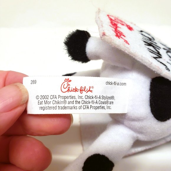 Chick-fil-A Cow EAT MOR CHIKIN More Chicken Plush 6" Stuffed Animal - Picture 3 of 6